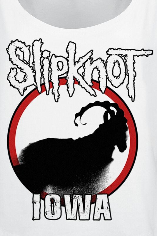 Gothicana By Emp "Iowa Goat Silhouette" Tanktop White By Slipknot