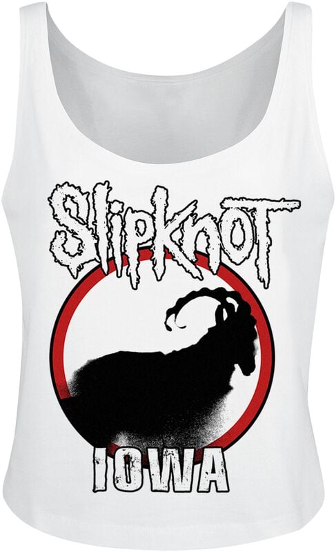 gothicana by emp "Iowa Goat Silhouette" Tanktop white by Slipknot