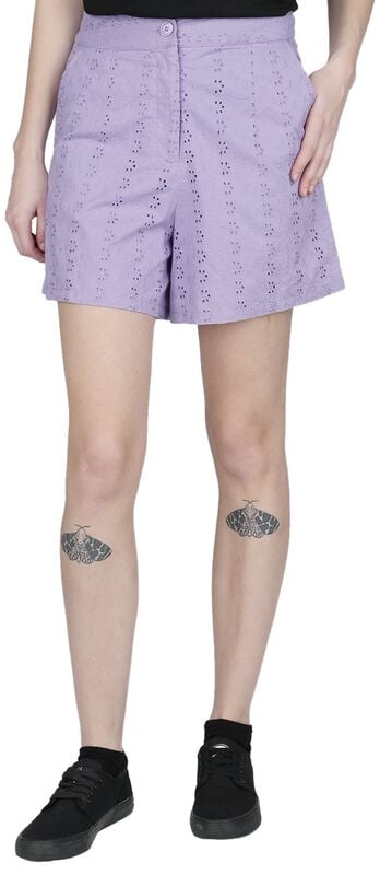 Gothicana By Emp "Iris Shorts" Shorts Lilac By Timeless London