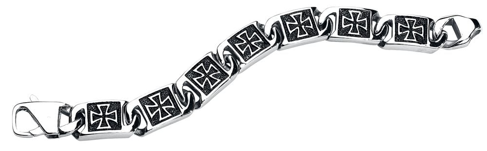 Gothicana By Emp "Iron Cross" Bracelet Silver-coloured By EtNox Hard And Heavy