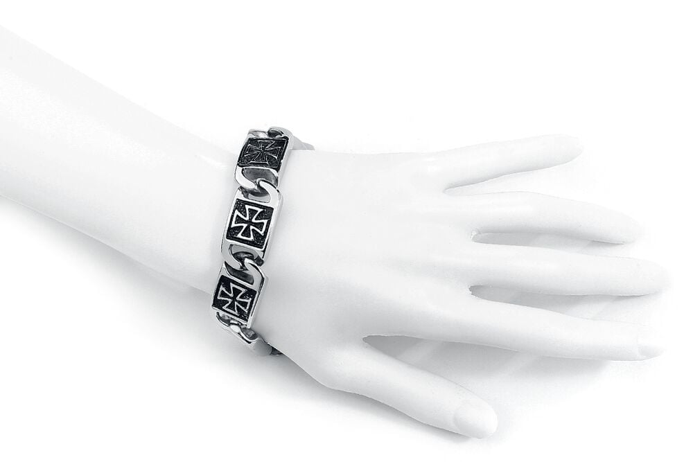 Gothicana By Emp "Iron Cross" Bracelet Silver-coloured By EtNox Hard And Heavy