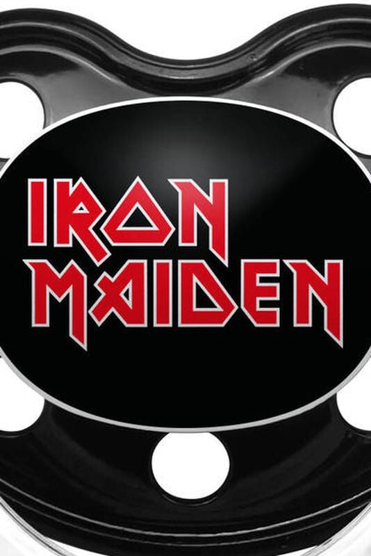 Gothicana By Emp "Iron Maiden Logo" Baby's Dummy Black-red By Iron Maiden