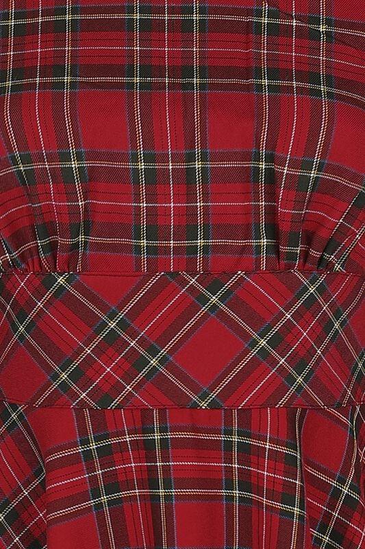 Gothicana By Emp "Irvine 50s Dress" Midi Dress Red By Hell Bunny