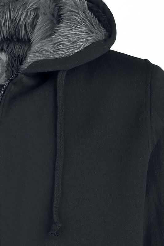 Gothicana By Emp "Is It Over Yet" Hoodie Jacket Black-blue By RED By EMP