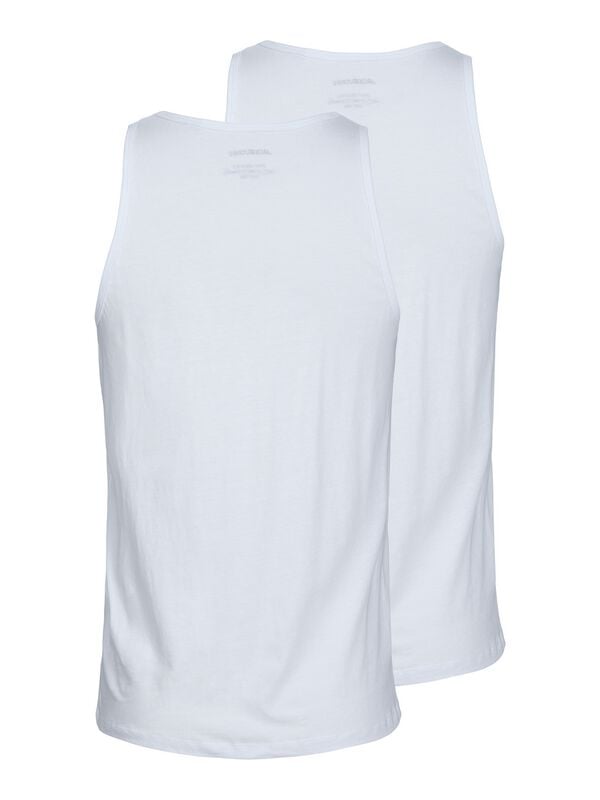 Gothicana By Emp "JACBASIC VEST 2 PACK NOOS" Tanktop White By Jack & Jones