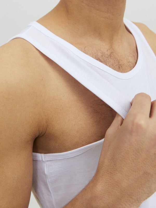 Gothicana By Emp "JACBASIC VEST 2 PACK NOOS" Tanktop White By Jack & Jones