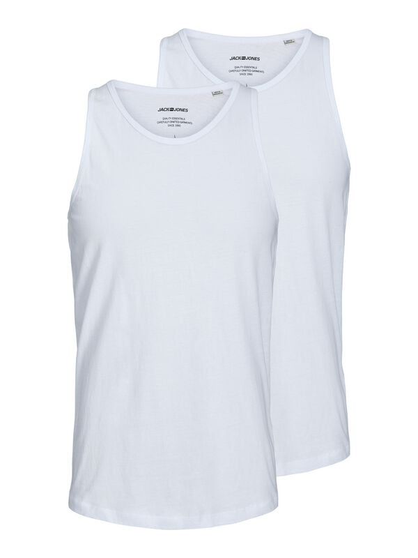 gothicana by emp "JACBASIC VEST 2 PACK NOOS" Tanktop white by Jack & Jones