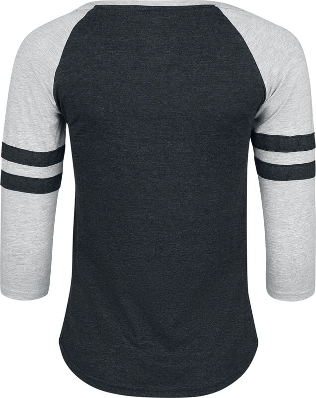 Gothicana By Emp "Jack - Cheers To Fears - Scare Is In The Air" Long-sleeve Shirt Black-grey By The Nightmare Before Christmas