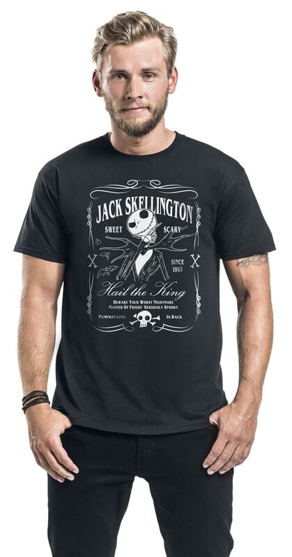 Gothicana By Emp "Jack Skellington Label" T-Shirt Black By The Nightmare Before Christmas