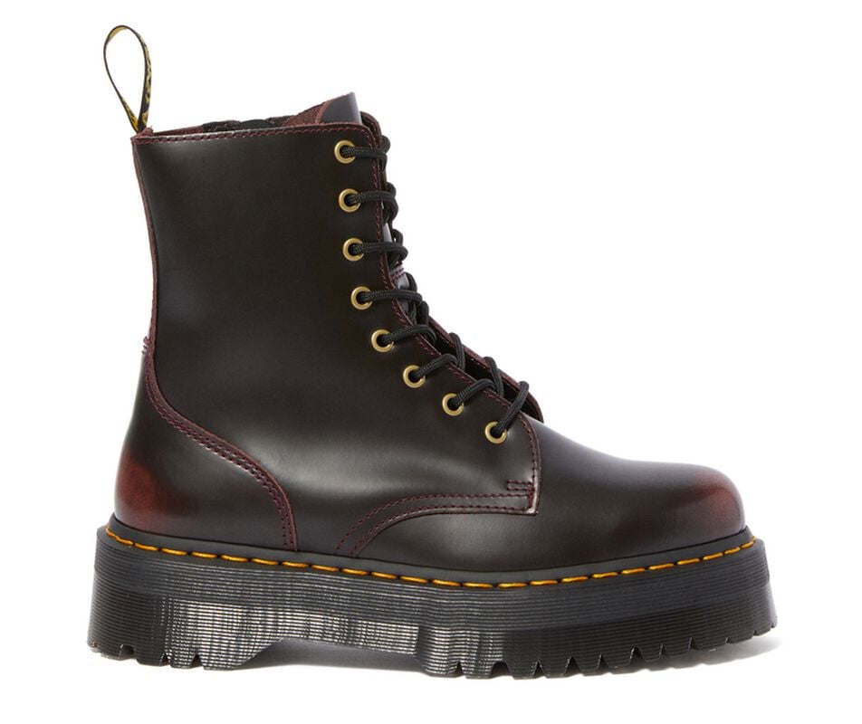 Gothicana By Emp "Jadon Cherry Red Arcadia" Boot Burgundy By Dr. Martens