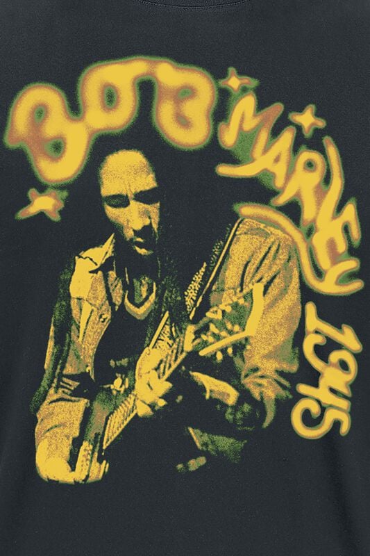 Gothicana By Emp "Jamming 1945" T-Shirt Black By Bob Marley
