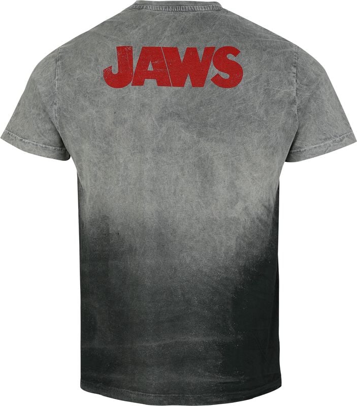 Gothicana By Emp "Jaws - Blue Shark" T-Shirt Black By Jaws