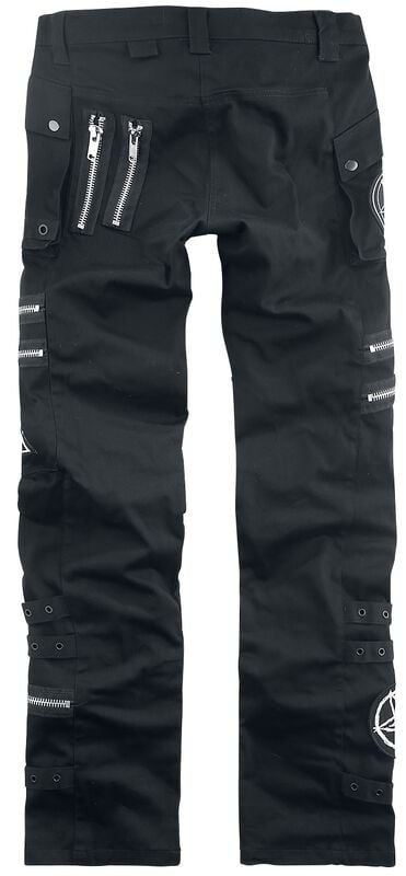 Gothicana By Emp "Jaxon Pants" Cloth Trousers Black By Heartless