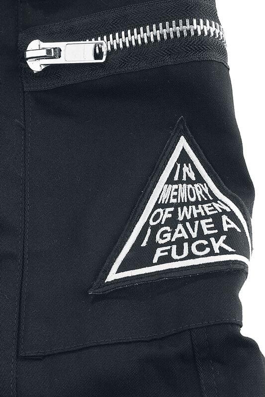 Gothicana By Emp "Jaxon Pants" Cloth Trousers Black By Heartless