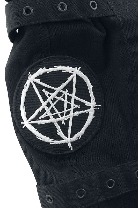 Gothicana By Emp "Jaxon Pants" Cloth Trousers Black By Heartless