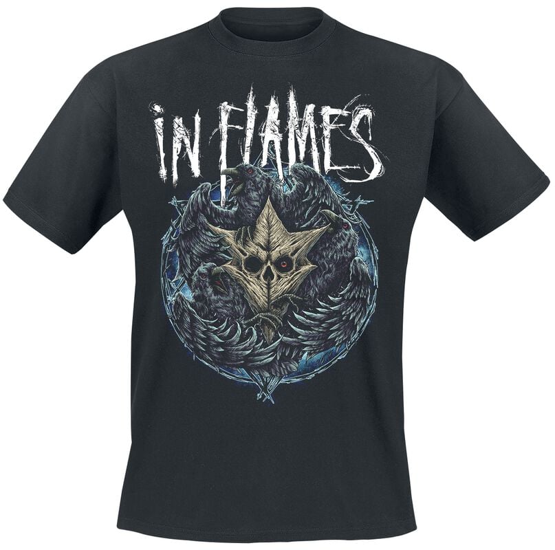 gothicana by emp "Jesterhead Raven" T-Shirt black by In Flames