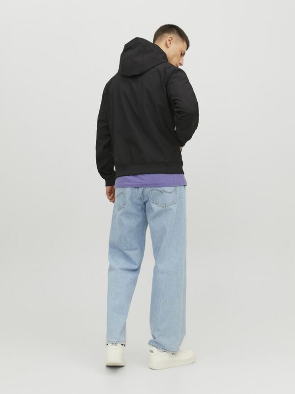 Gothicana By Emp "JJEBASIC SOFTSHELL HOODIE NOOS" Hoodie Jacket Black By Jack & Jones