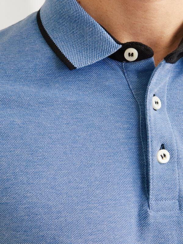 Gothicana By Emp "JJEPAULOS POLO SS NOOS" Polo Shirt Blue By Jack & Jones