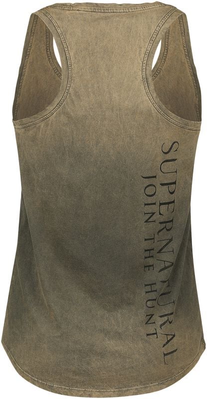 Gothicana By Emp "Join The Hunt" Top Green By Supernatural