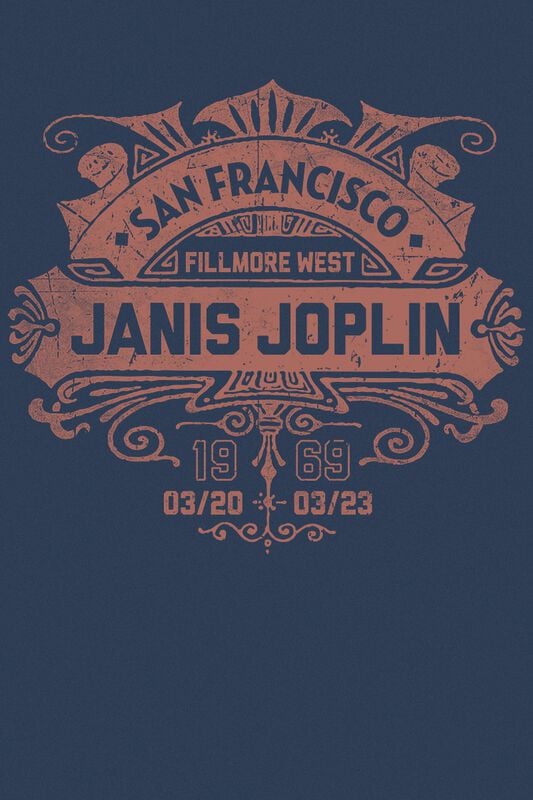 Gothicana By Emp "Joplin Janis" T-Shirt Navy By Joplin Janis