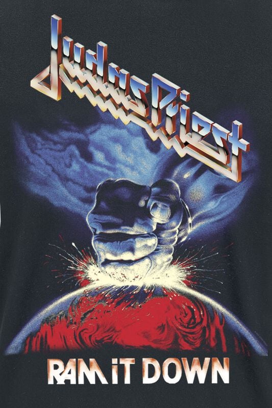 Gothicana By Emp "Jumbo Logo Album" T-Shirt Black By Judas Priest
