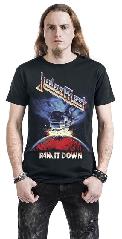 Gothicana By Emp "Jumbo Logo Album" T-Shirt Black By Judas Priest