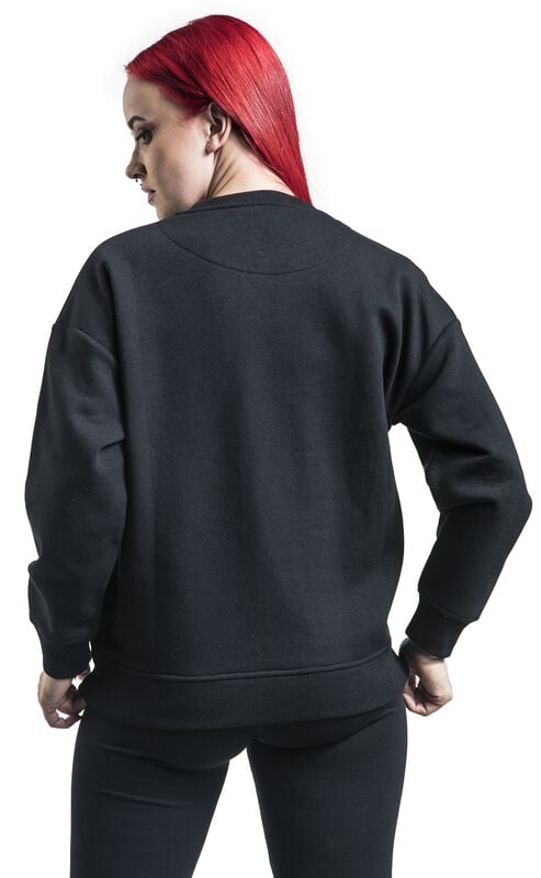 Gothicana By Emp "Jumper With Skull Rock Hand" Sweatshirt Black By EMP Stage Collection