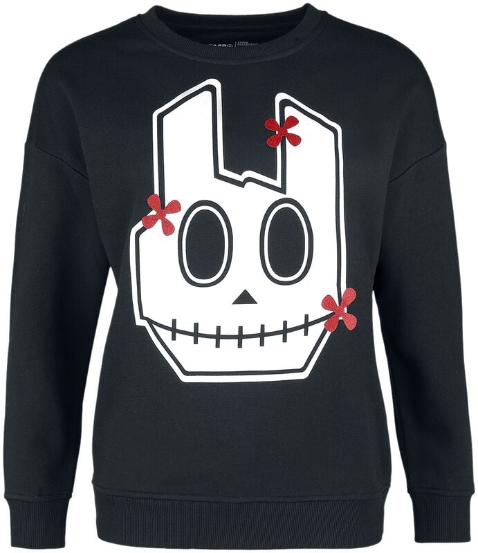 gothicana by emp "Jumper with skull rock hand" Sweatshirt black by EMP Stage Collection