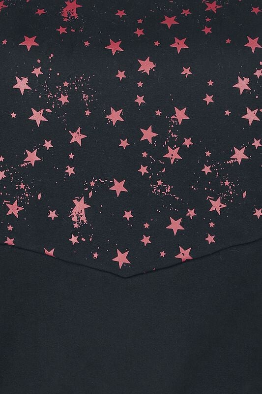 Gothicana By Emp "Jumper With Stars" Sweatshirt Black By RED By EMP