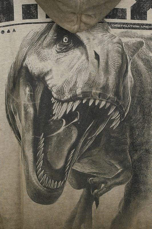 Gothicana By Emp "Jurassic World - T-Rex" Hoodie Green By Jurassic Park