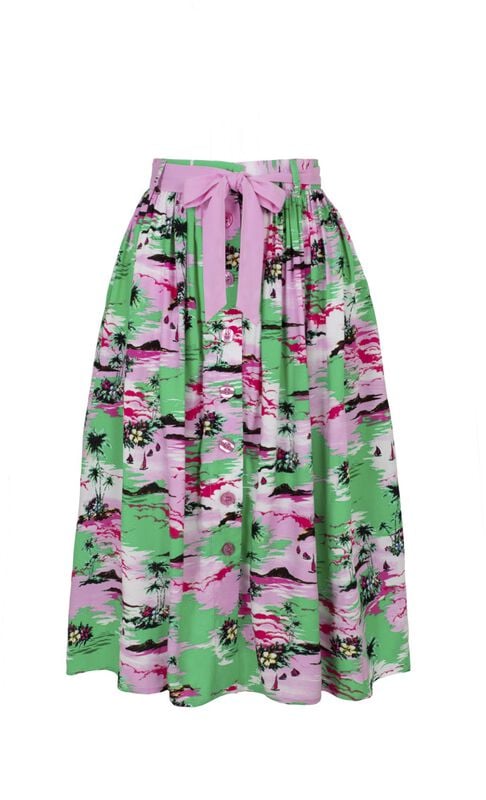 gothicana by emp "Kai Skirt" Midi Skirt multicolour by Hell Bunny