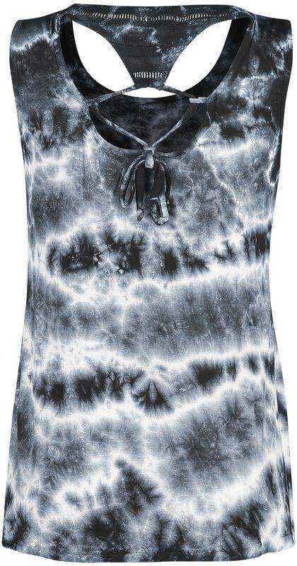 Gothicana By Emp "Kaveri Top" Top Black-white By Innocent