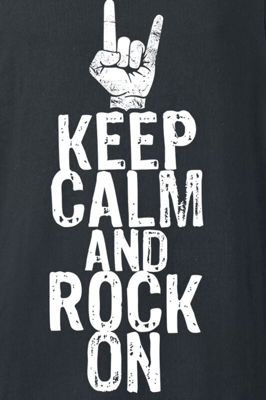 Gothicana By Emp "Keep Calm And Rock On" Tanktop Black By Slogans