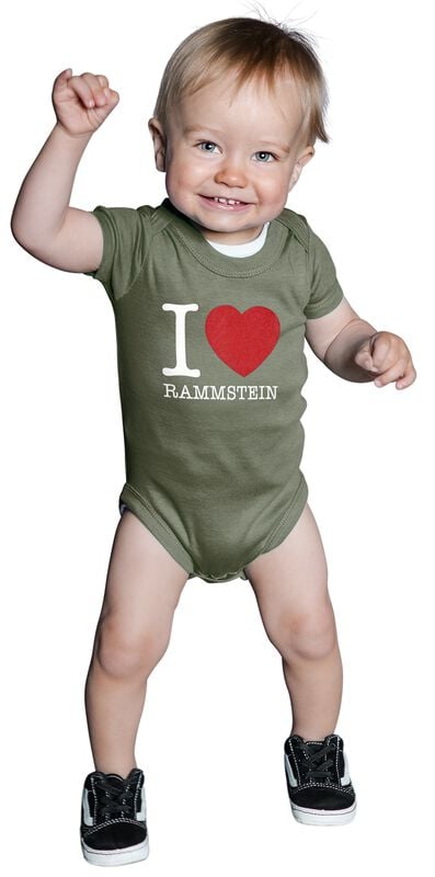 Gothicana By Emp "Kids - I Love Rammstein" Body Khaki By Rammstein