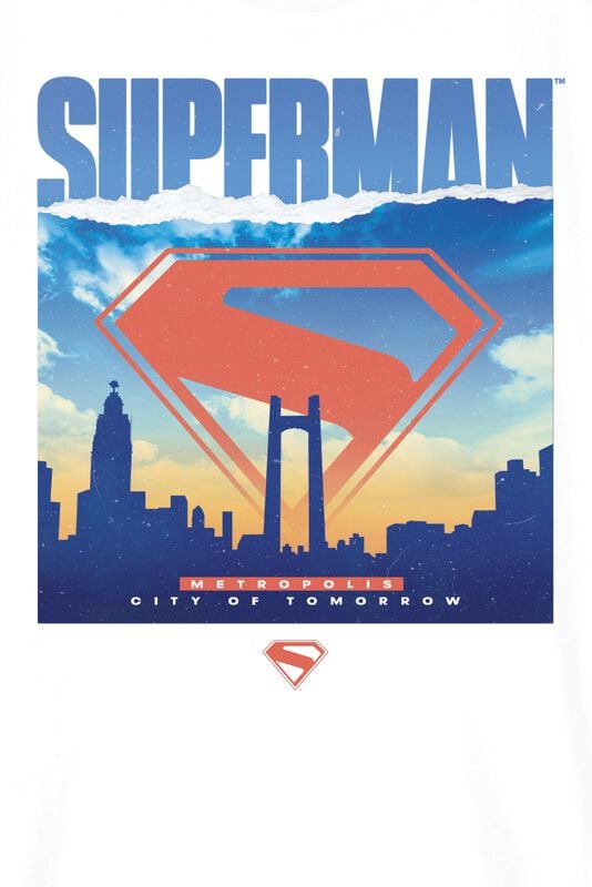 Gothicana By Emp "Kids - Metropolis - City Of Tomorrow" T-Shirt White By Superman