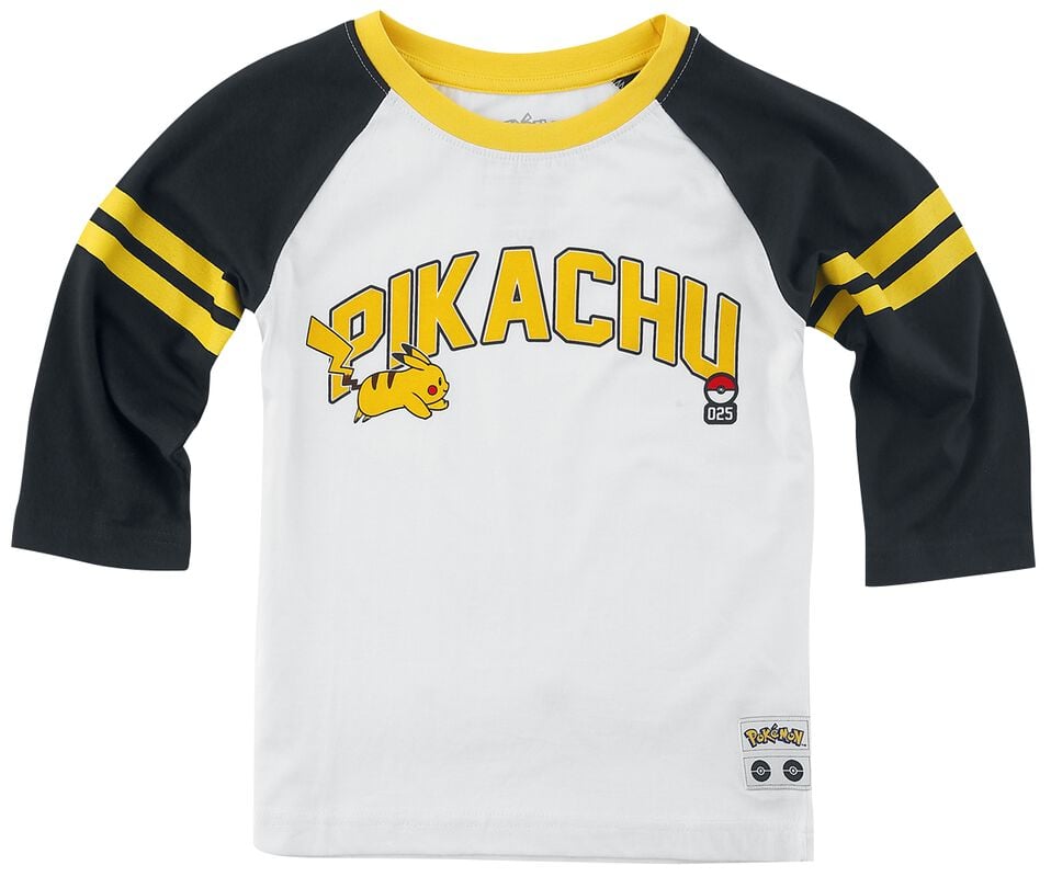 gothicana by emp "Kids - Pikachu 025" Longsleeve black-white by Pokémon