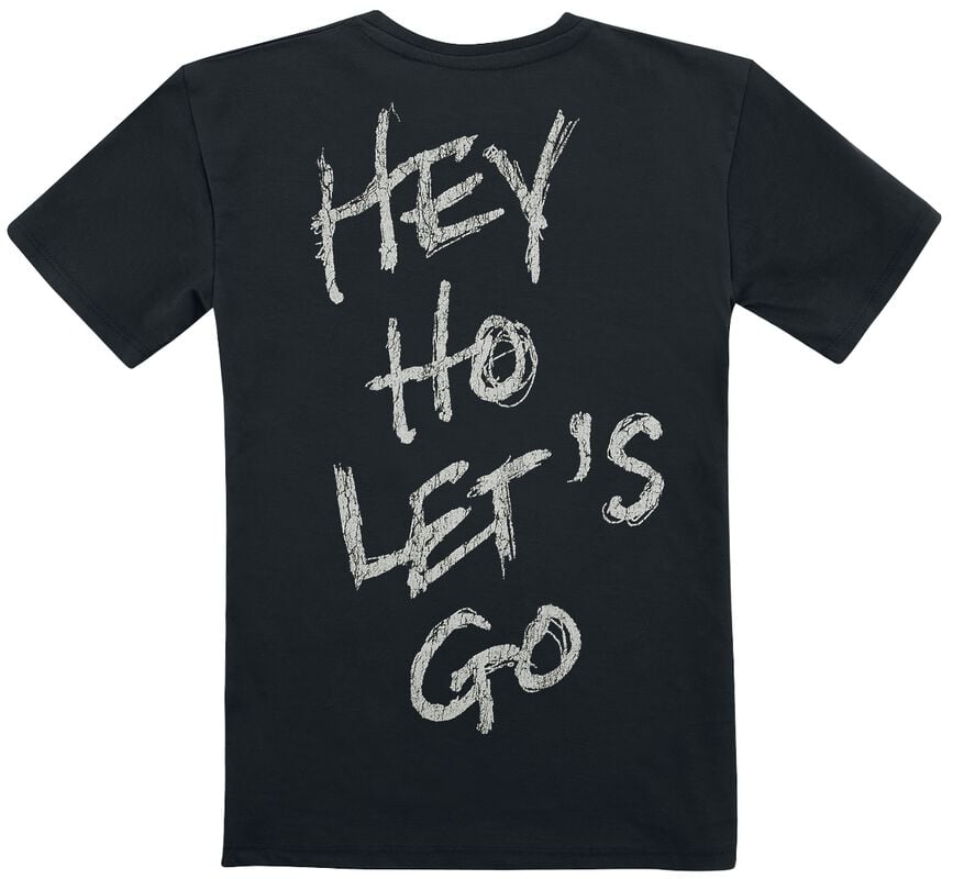 Gothicana By Emp "Kids - Seal Hey Ho Lets Go Backprint" T-Shirt Black By Ramones