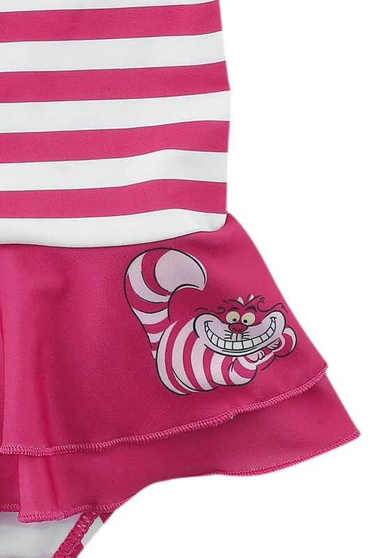 Gothicana By Emp "Kids - Stripes" Kids' Swimsuit Pink-white By Alice In Wonderland