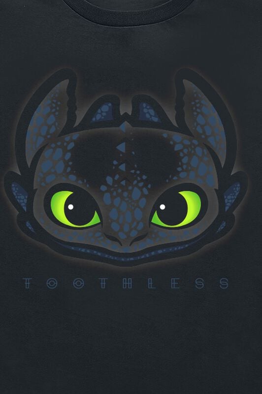 Gothicana By Emp "Kids - Toothless" T-Shirt Black By How To Train Your Dragon