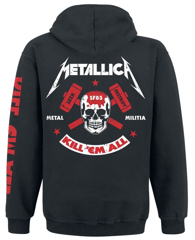 Gothicana By Emp "Kill 'Em All - Skull" Hoodie Black By Metallica