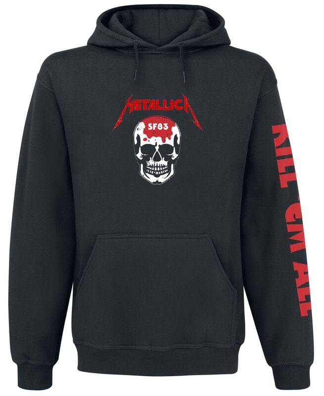 gothicana by emp "Kill 'Em All - Skull" Hoodie black by Metallica