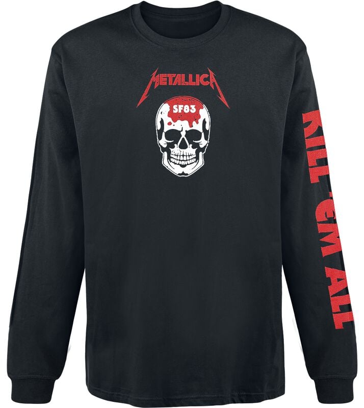 gothicana by emp "Kill 'Em All - Skull" Long-sleeve Shirt black by Metallica