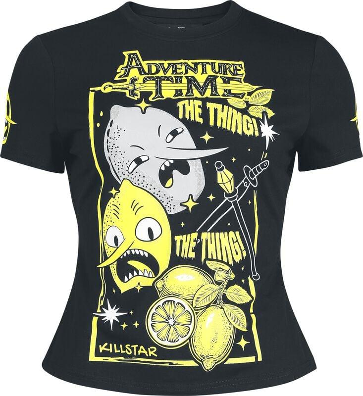 gothicana by emp "Killstar - Adventure Time The Thing Fitted T-shirt" T-Shirt black-yellow by Killstar