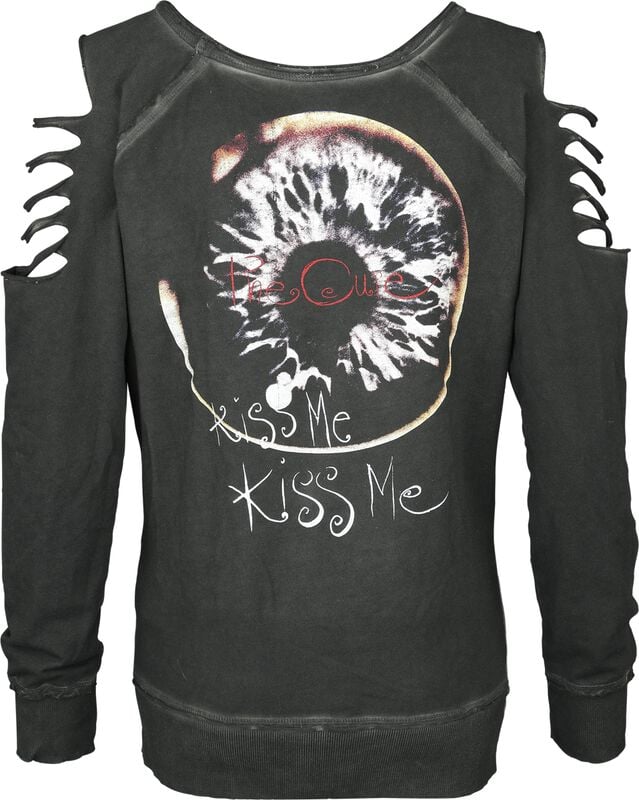 Gothicana By Emp "Kiss Me" Sweatshirt Charcoal By The Cure