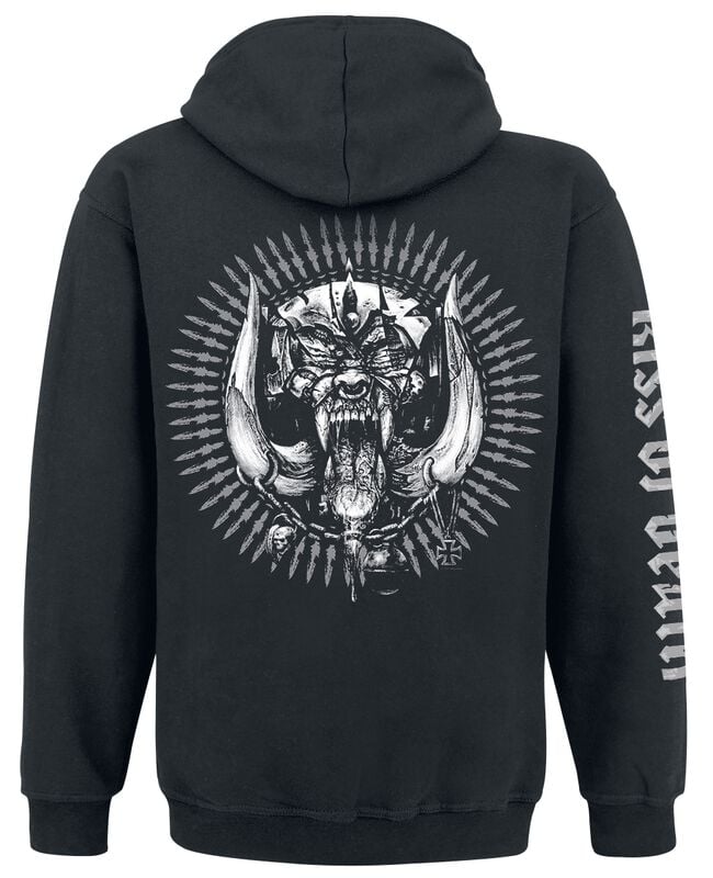 Gothicana By Emp "Kiss Of Death Bullet Circle V2" Hoodie Black By Motörhead
