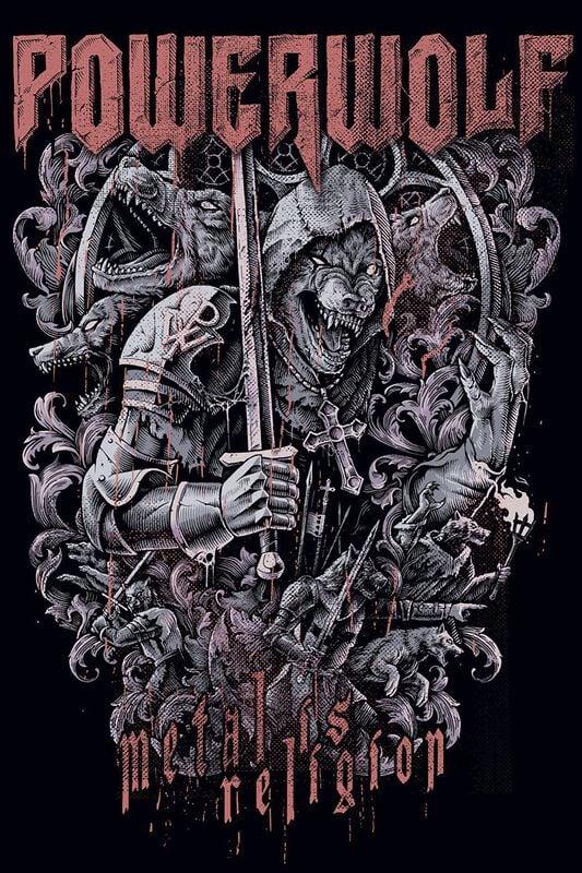 Gothicana By Emp "Knights And Wolves" T-Shirt Black By Powerwolf