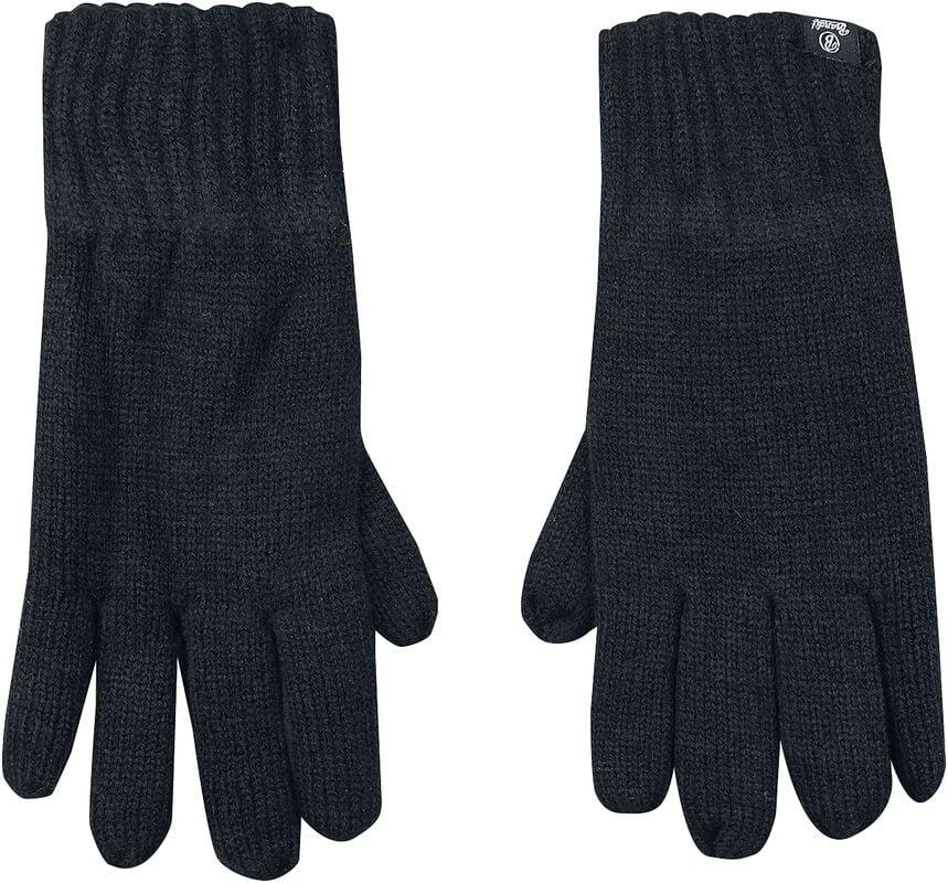 Gothicana By Emp "Knitted Gloves" Full-fingered Gloves Black By Brandit
