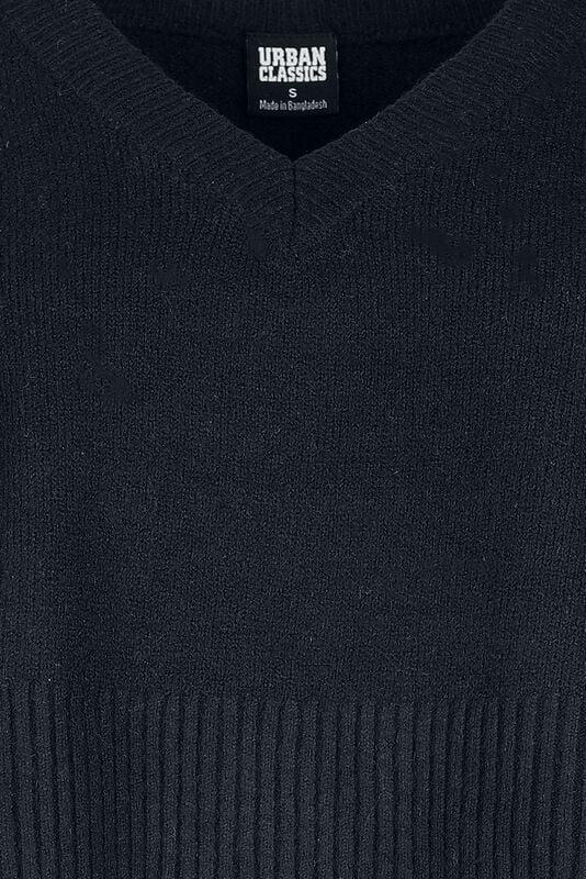 Gothicana By Emp "Knitted Vest" Knit Jumper Black By Urban Classics