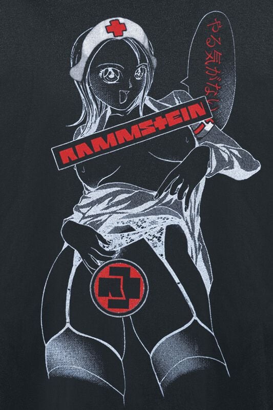 Gothicana By Emp "Krankenschwester" Long-sleeve Shirt Black By Rammstein