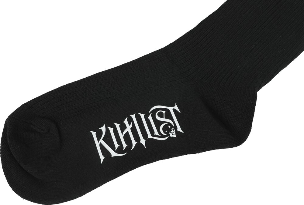 Gothicana By Emp "Kurika Socks" Knee Socks Black By KIHILIST By KILLSTAR